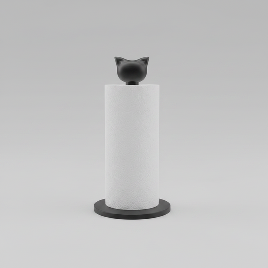 3D Printed Cat Kitchen Roll Holder