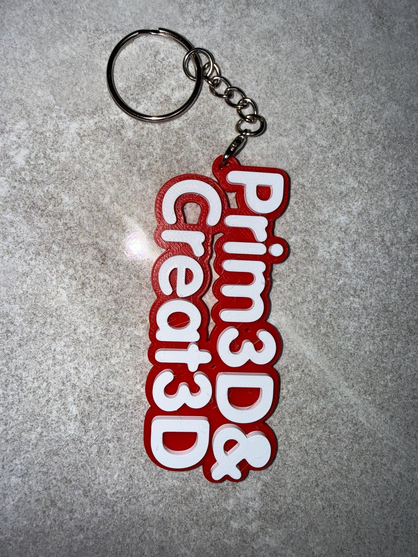 3D Printed Personalised Name Keyring – Custom Gift UK
