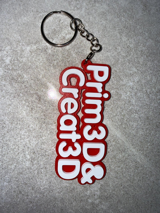3D Printed Personalised Name Keyring – Custom Gift UK