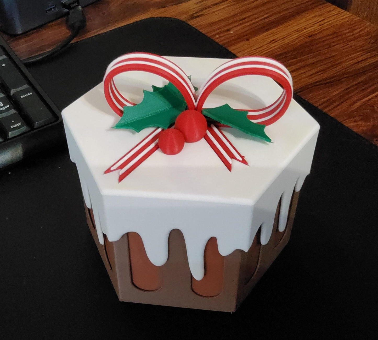 3D Printed Christmas Pudding Box