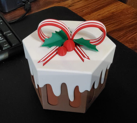 3D Printed Christmas Pudding Box