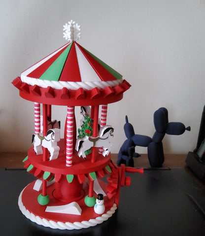 3D Printed Christmas Carousel
