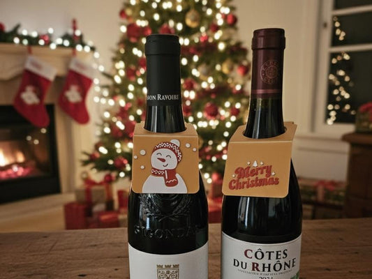 3D Printed Set of 2 Christmas Bottle Neck Covers