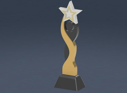 3D Printed Star Trophy