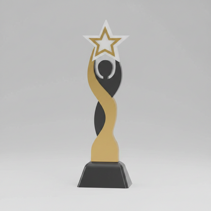 3D Printed Star Trophy