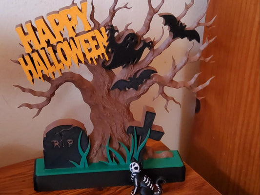 3D Printed Halloween Diorama Decoration