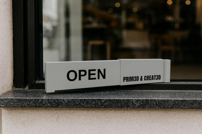 3D Printed Custom Open Closed Sign – Business Door Sign UK