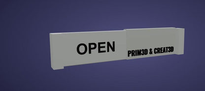 3D Printed Custom Open Closed Sign – Business Door Sign UK