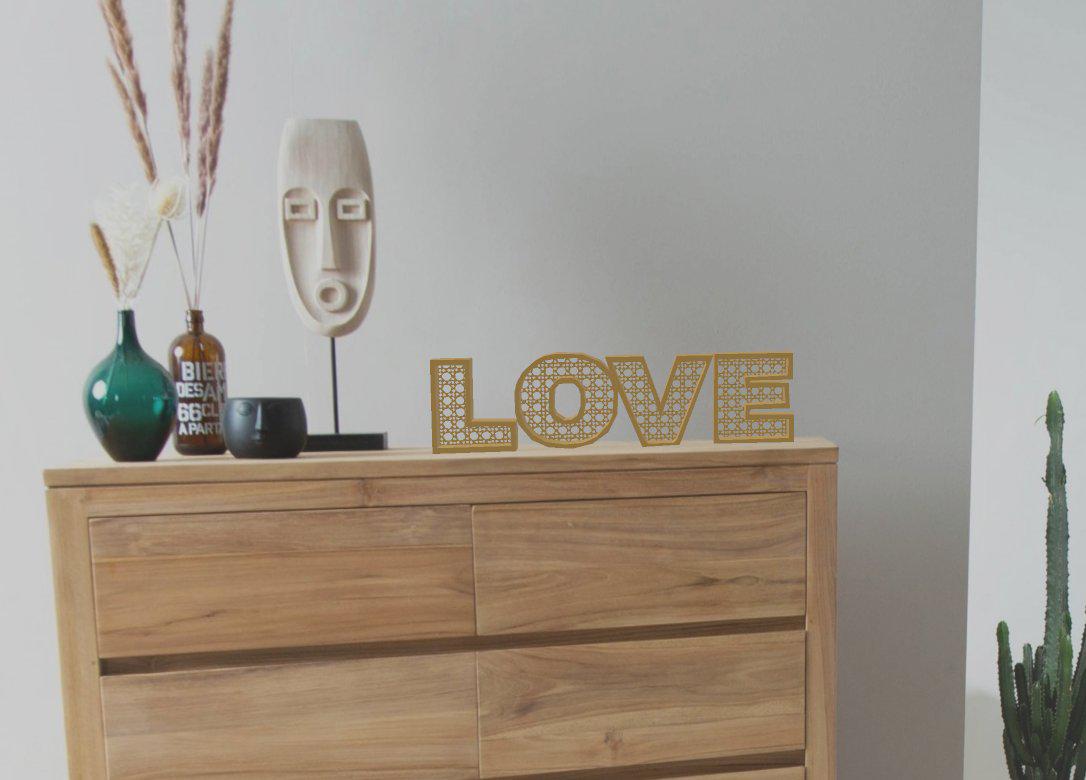 3D Printed Rattan Alphabet Letters