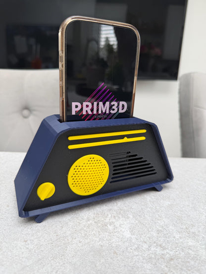 3D Printed Retro Phone Speaker Amplifier – Passive Sound Booster Dock