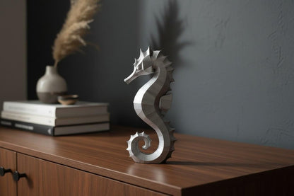 3D Printed Seahorse Sculpture – Coastal Home Décor UK