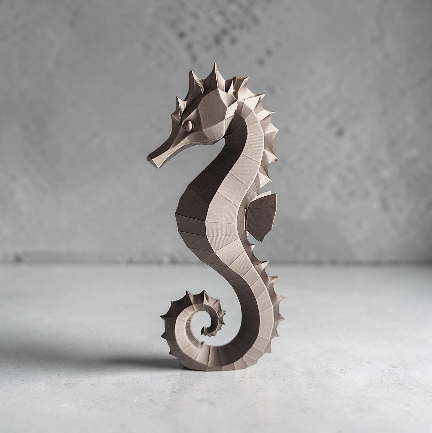 3D Printed Seahorse Sculpture – Coastal Home Décor UK
