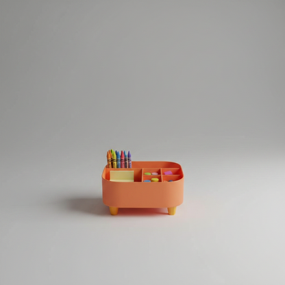 3D Printed Modern Desk Organiser Box – Office Gift UK