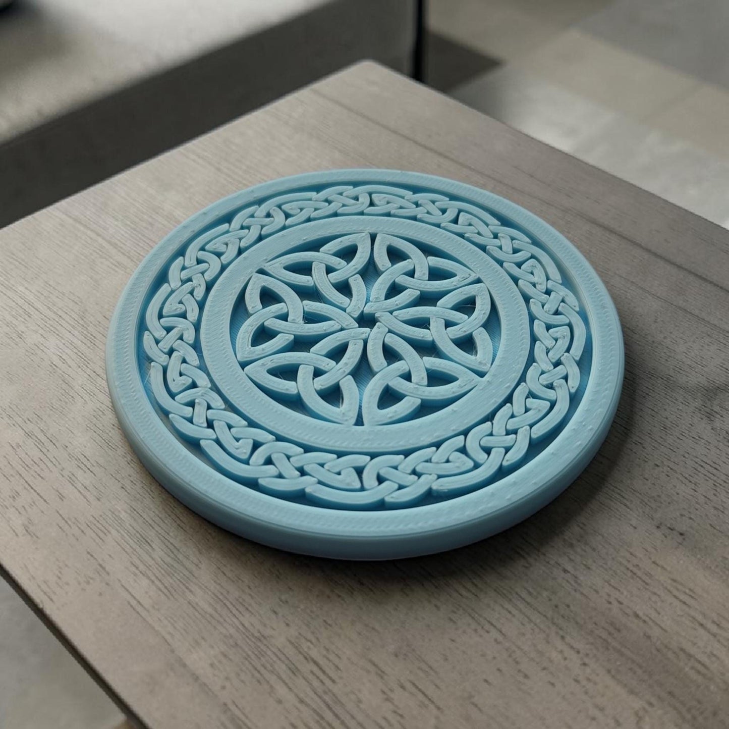 3D Printed Celtic Knot Coaster – Handmade Drinks Coaster UK