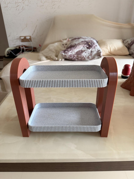 3D Printed Modern Desk Shelf Organiser – Office Storage UK