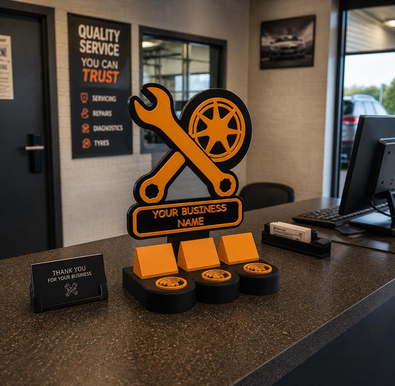Custom NFC Business Display Stand
