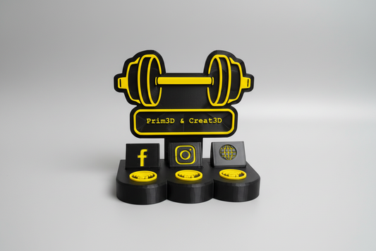 3D Printed Custom NFC Gym Business Sign – Smart Desk Display UK