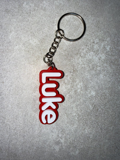 3D Printed Personalised Name Keyring – Custom Gift UK
