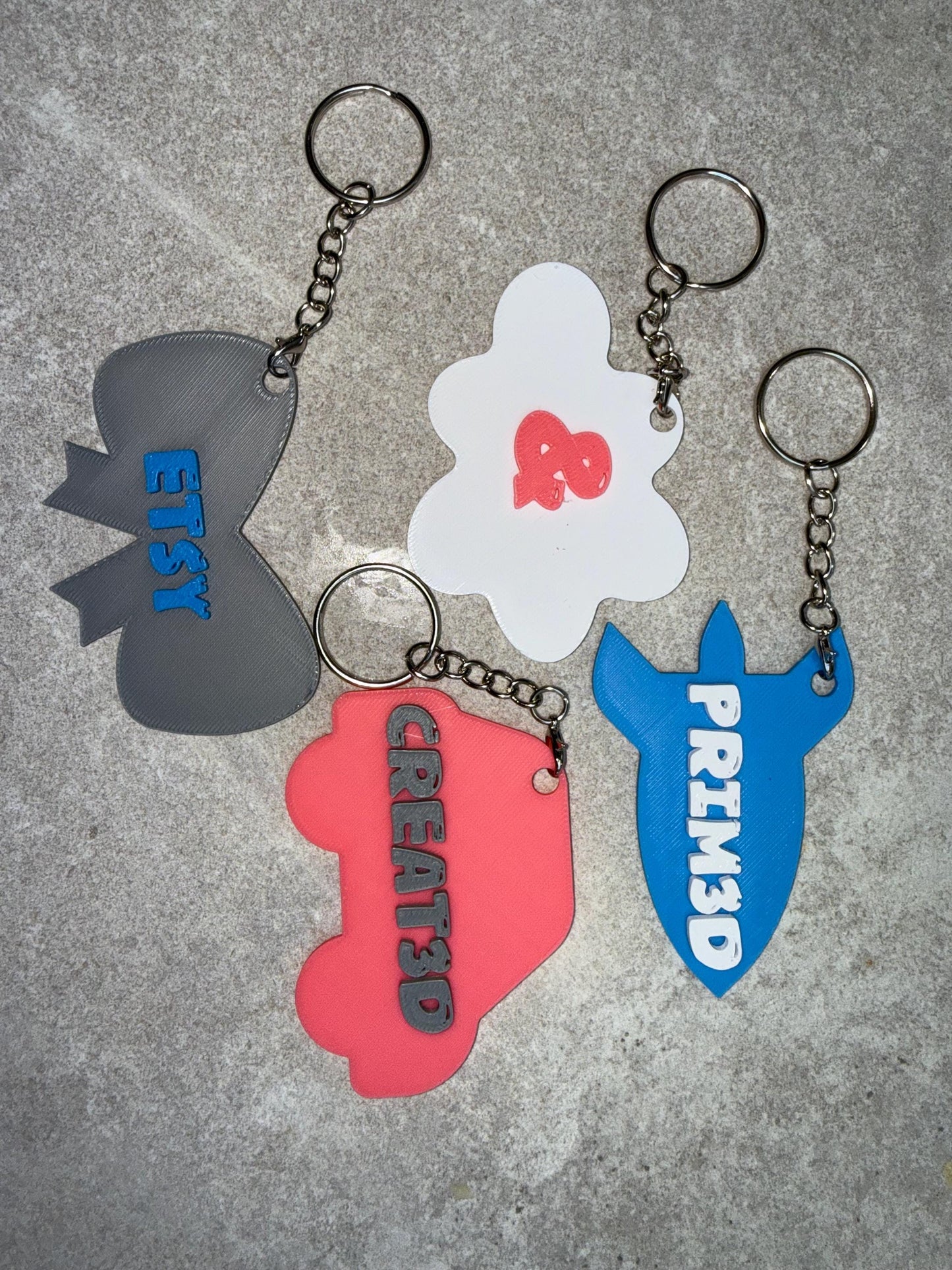 3D Printed Personalised Keyring – Custom Name Keychain UK