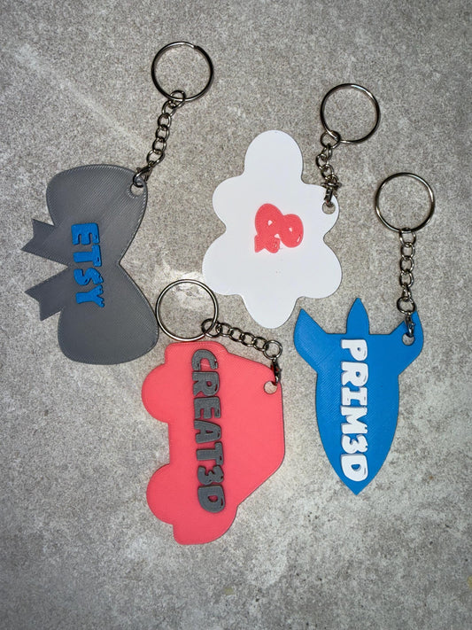 3D Printed Personalised Keyring – Custom Name Keychain UK