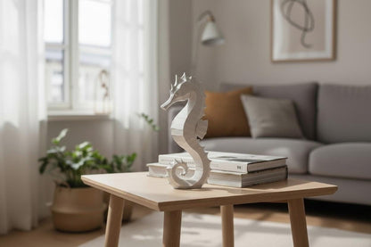 3D Printed Seahorse Sculpture – Coastal Home Décor UK