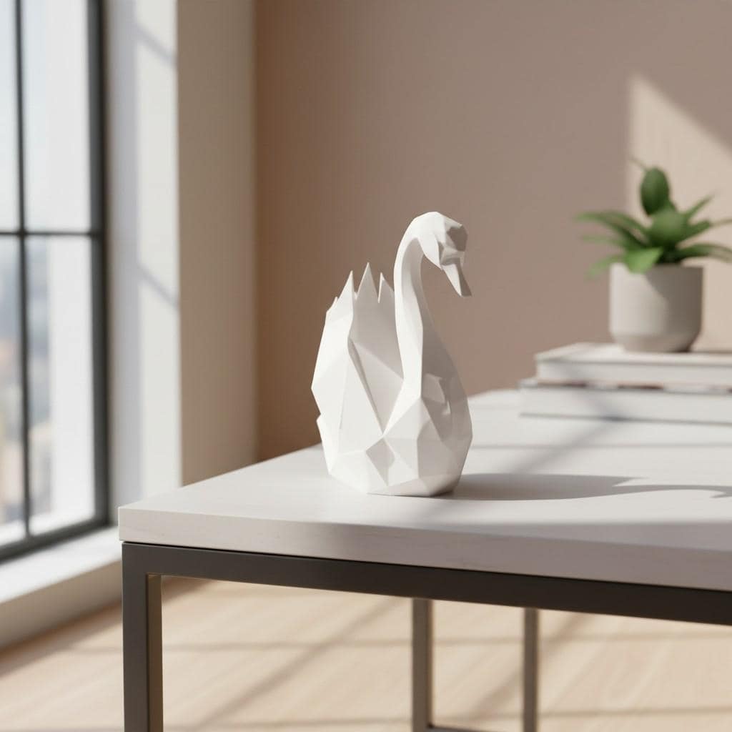 Modern Swan Sculpture