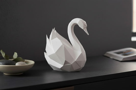 Modern Swan Sculpture