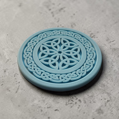 3D Printed Celtic Knot Coaster – Handmade Drinks Coaster UK