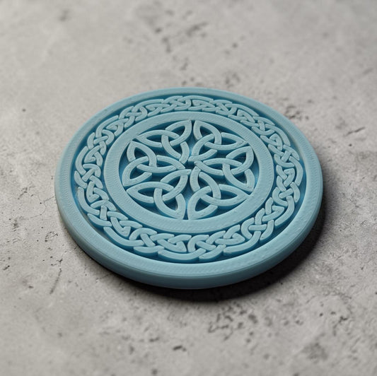 3D Printed Celtic Knot Coaster – Handmade Drinks Coaster UK