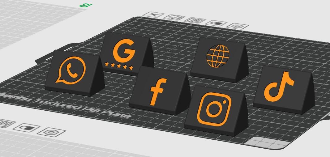 3D Printed Custom NFC Business Sign for Law Offices – Smart Desk Display