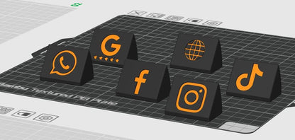3D Printed Custom NFC Business Sign for Law Offices – Smart Desk Display